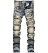 RXXKKK Men's Regular Fit Ripped Jean (28, 750 Vintage Blue) at